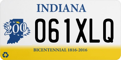 IN license plate 061XLQ