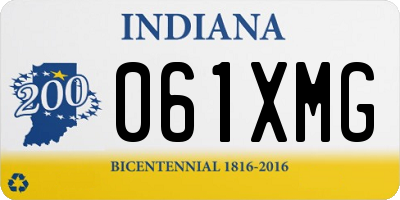 IN license plate 061XMG