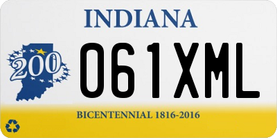 IN license plate 061XML