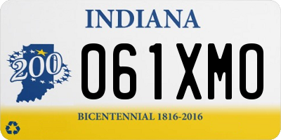 IN license plate 061XMO