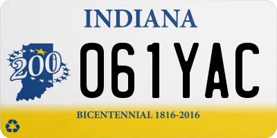 IN license plate 061YAC