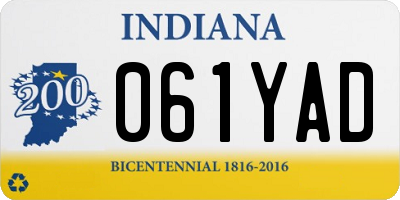 IN license plate 061YAD