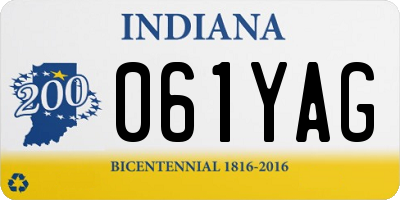 IN license plate 061YAG