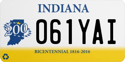 IN license plate 061YAI
