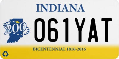 IN license plate 061YAT