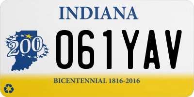IN license plate 061YAV