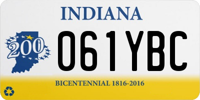 IN license plate 061YBC