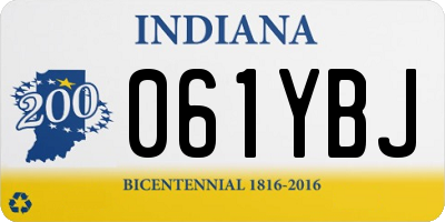 IN license plate 061YBJ
