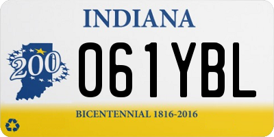 IN license plate 061YBL