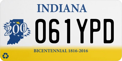 IN license plate 061YPD