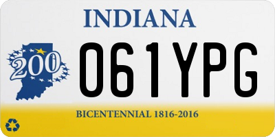 IN license plate 061YPG