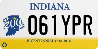 IN license plate 061YPR