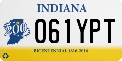 IN license plate 061YPT