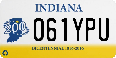 IN license plate 061YPU