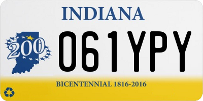 IN license plate 061YPY