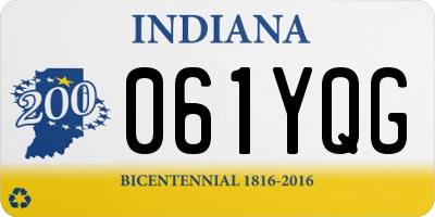 IN license plate 061YQG