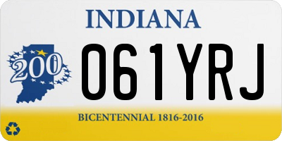 IN license plate 061YRJ