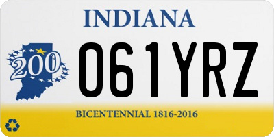 IN license plate 061YRZ