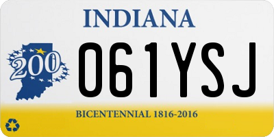IN license plate 061YSJ