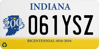 IN license plate 061YSZ