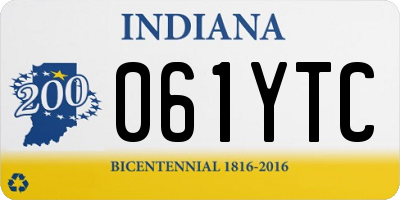 IN license plate 061YTC