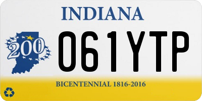 IN license plate 061YTP