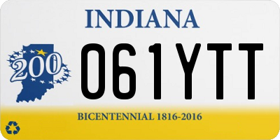 IN license plate 061YTT