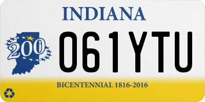 IN license plate 061YTU