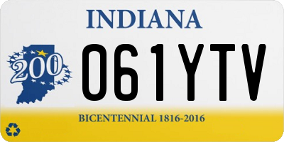 IN license plate 061YTV