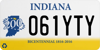 IN license plate 061YTY