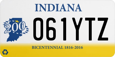 IN license plate 061YTZ