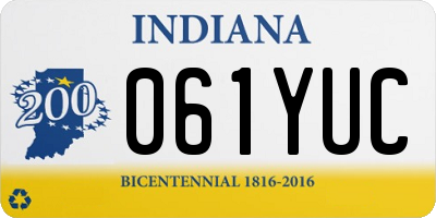 IN license plate 061YUC