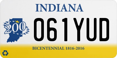 IN license plate 061YUD