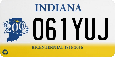 IN license plate 061YUJ