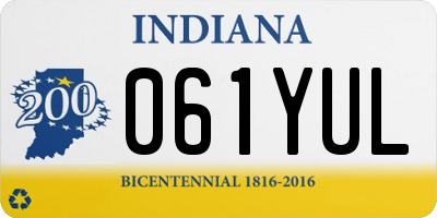 IN license plate 061YUL