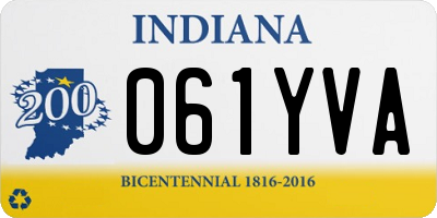 IN license plate 061YVA