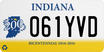 IN license plate 061YVD