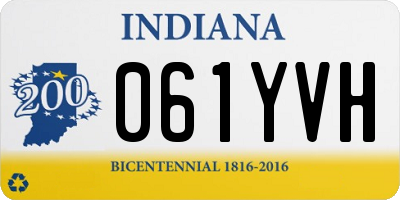 IN license plate 061YVH