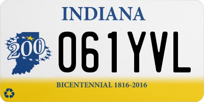 IN license plate 061YVL