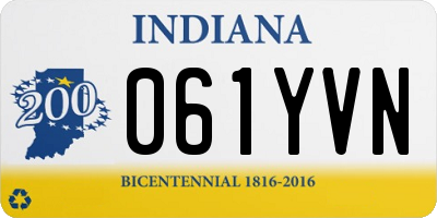IN license plate 061YVN