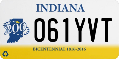 IN license plate 061YVT