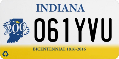 IN license plate 061YVU