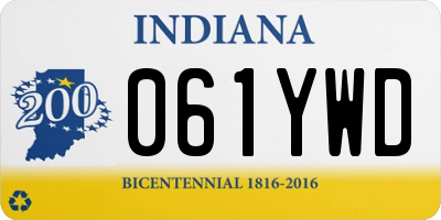 IN license plate 061YWD