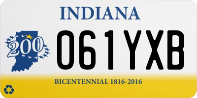 IN license plate 061YXB