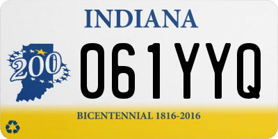 IN license plate 061YYQ