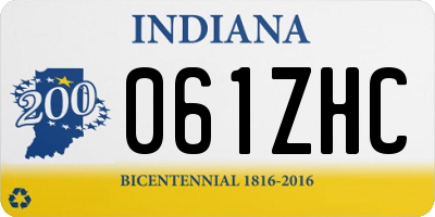 IN license plate 061ZHC
