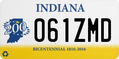 IN license plate 061ZMD