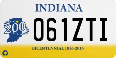 IN license plate 061ZTI