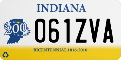 IN license plate 061ZVA