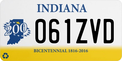 IN license plate 061ZVD